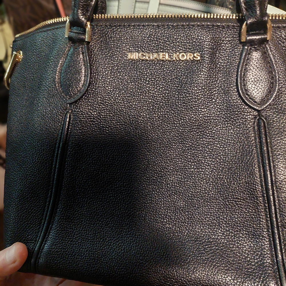 Michael Kors Black Leather Handbag